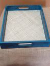 Wooden Tray - blue